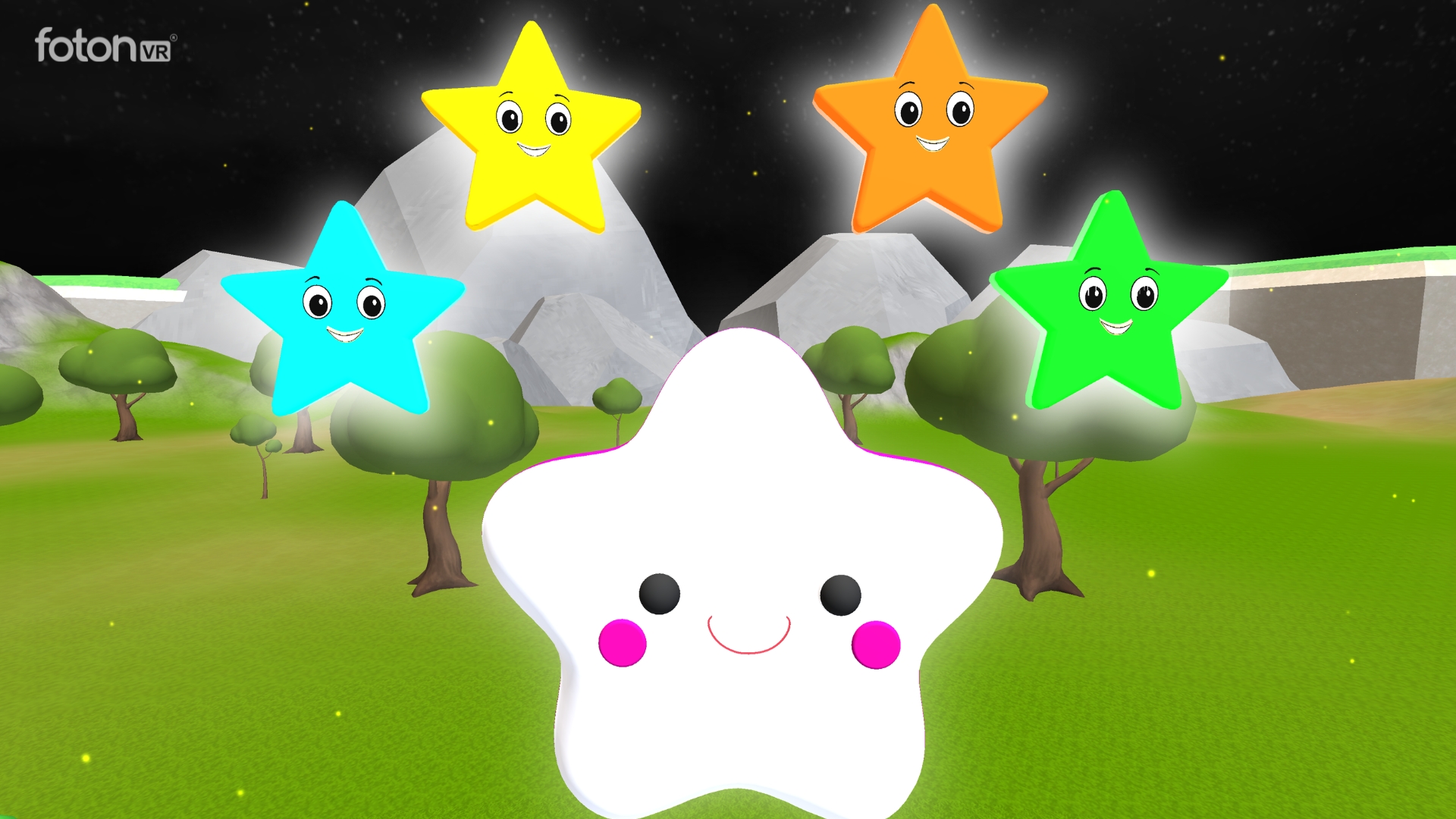Friendly shapes characters for early learners in VR